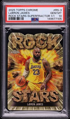 2025 Topps Chrome Rock Stars Superfractor LeBron James 1/1 #RS-3
