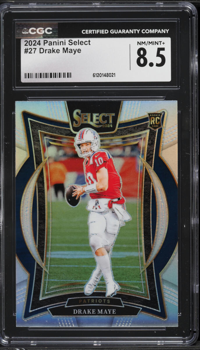 2024 Select Concourse Drake Maye ROOKIE #27 CGC 8.5 NM-MT+