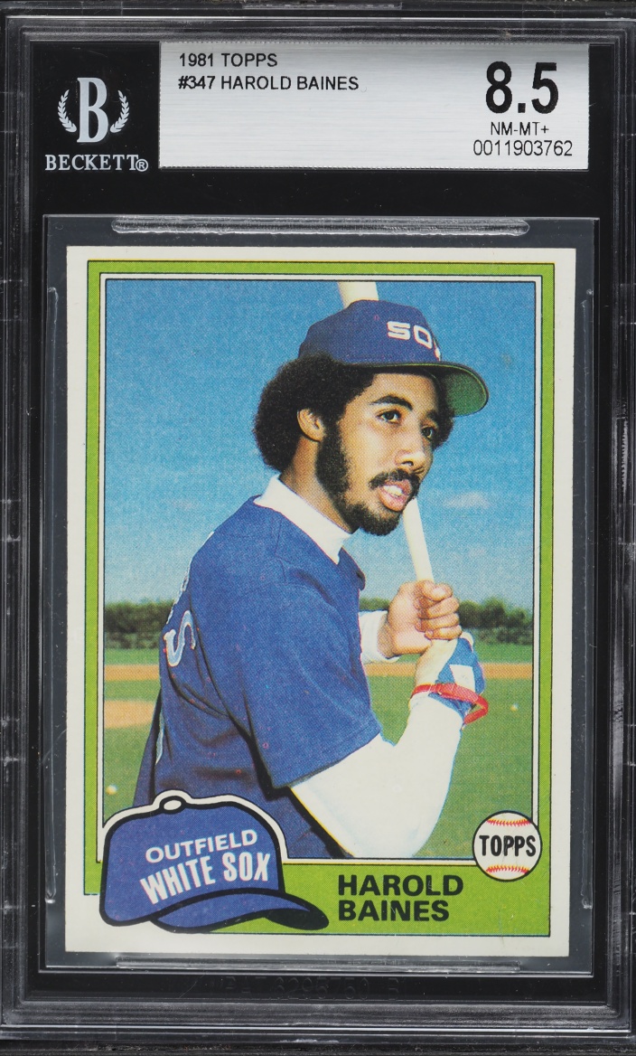 1981 Topps Harold Baines ROOKIE #347 BGS 8.5 NM-MT+