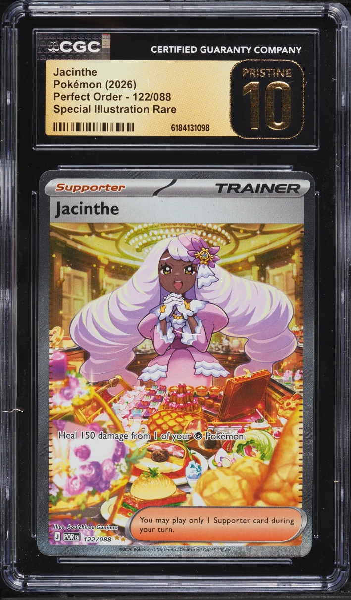 2026 Pokemon Mega Evolution Perfect Order SIR Jacinthe #122 CGC 10 PRISTINE