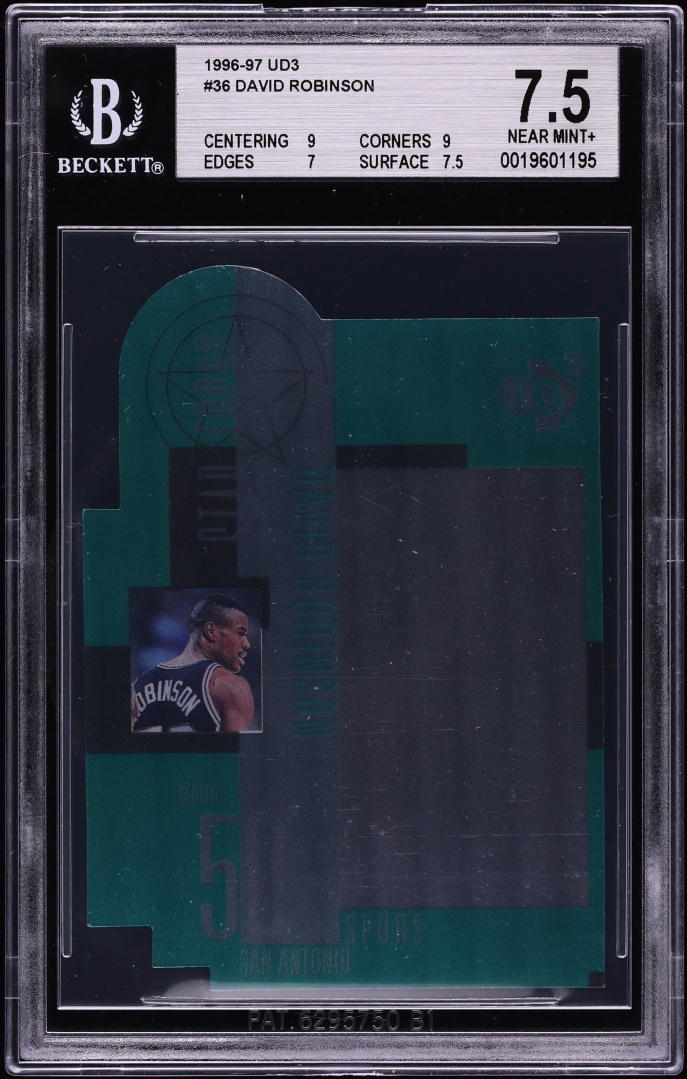 1996 UD3 Die-Cut David Robinson #36 BGS 7.5 NRMT+