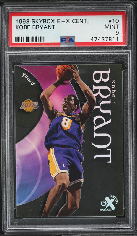 1998 Skybox E-X Century Dunk 'N Go-Nuts Kobe Bryant #6DG PSA