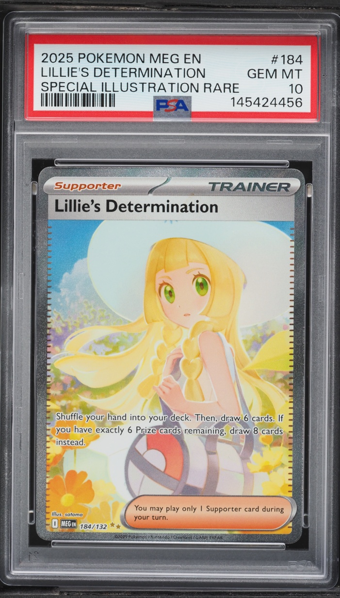 2025 Pokemon Mega Evolution SIR Lillie's Determination #184 PSA 10 GEM MINT