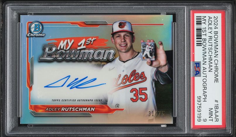 2019 Panini Contenders Draft Season Blocks Adley Rutschman RC AUTO