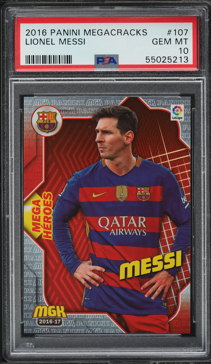 2016 Panini Megacracks Lionel Messi #107 PSA 10 GEM MINT on Fanatics ...
