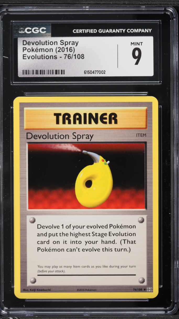 2016 Pokemon Evolutions Devolution Spray #76 CGC 9 MINT