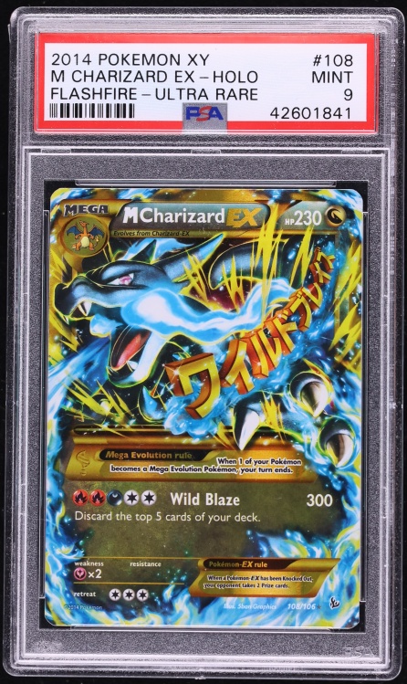 2014 Pokemon XY Flashfire M Charizard EX #108 PSA 9 MINT