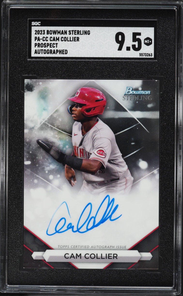 2023 Bowman Sterling Cam Collier PROSPECT AUTO #PA-CC SGC 9.5 MINT+