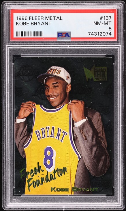 1996 Topps Draft Redemption Kobe Bryant ROOKIE #DP13 PSA 8 NM-MT
