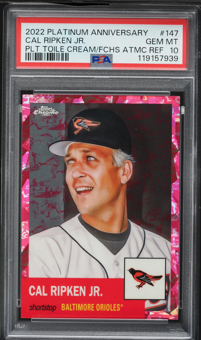 2022 Topps Chrome Platinum Anniversary Toile Cream Atomic Refractor Cal ...