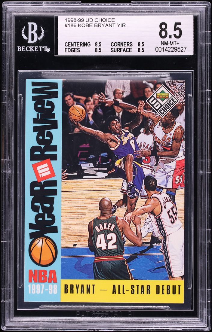 1998 Upper Deck Choice Kobe Bryant #186 BGS 8.5 NM-MT+