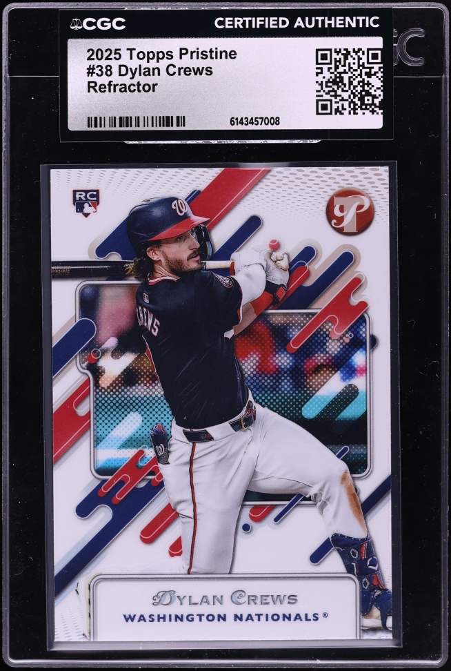 2025 Topps Pristine Refractor Dylan Crews ROOKIE #38 CGC AUTH