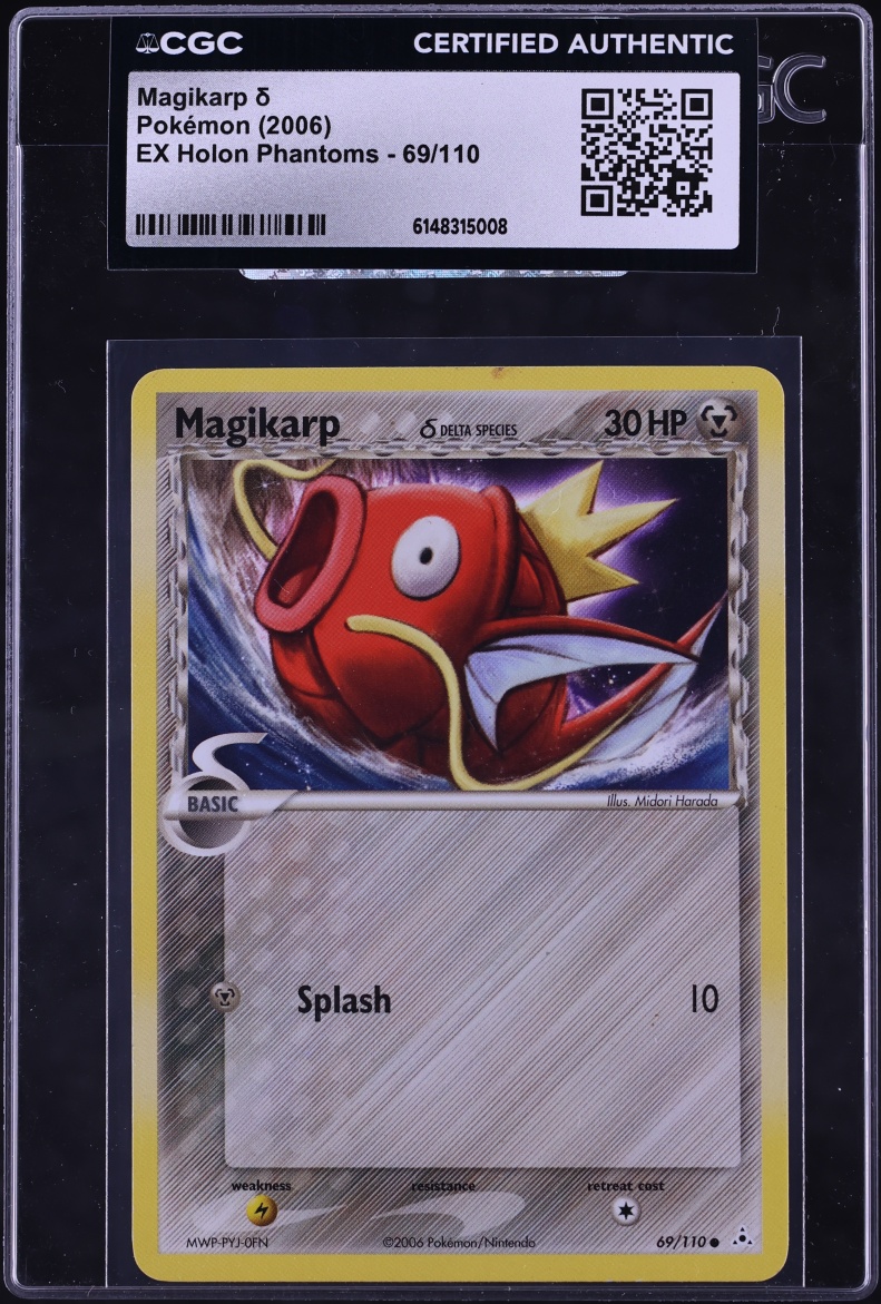 2006 Pokemon EX Holon Phantoms Holo Magikarp #69 CGC AUTH