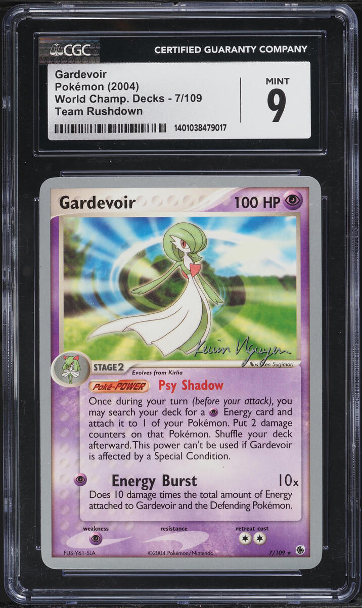 2004 Pokemon World Championship Decks Team Rushdown Gardevoir #7 CGC 9 MINT