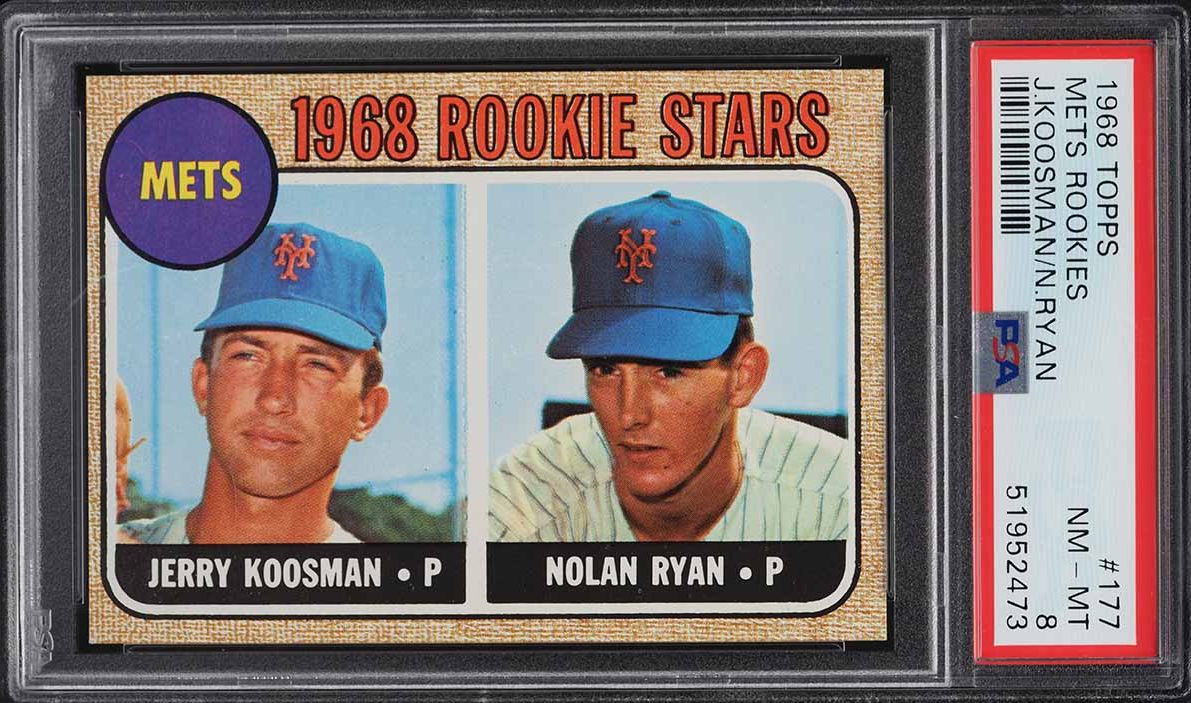 1968 Topps Nolan Ryan ROOKIE #177 PSA 8 NM-MT on Fanatics Collect