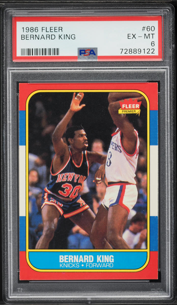 1986 Fleer Basketball Bernard King #60 PSA 6 EXMT
