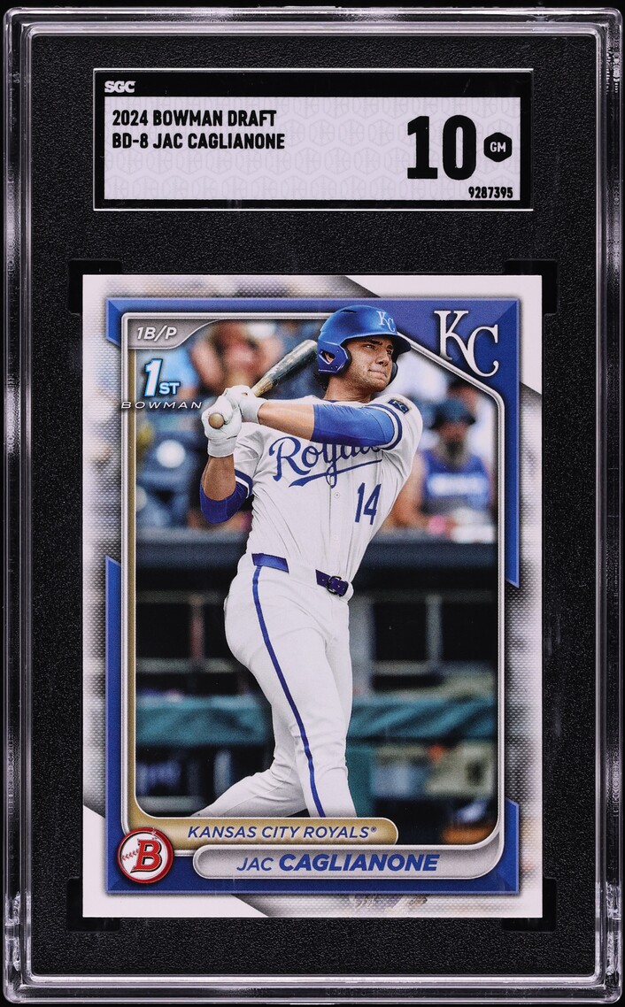 2024 Bowman Draft Jac Caglianone PROSPECT #BD-8 SGC 10 GEM MINT