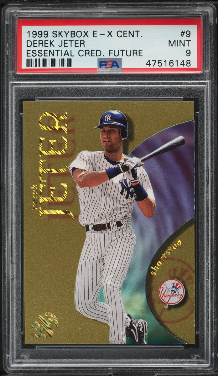 1999 Skybox E-X Century Essential Credentials Future Derek Jeter /112 #9 PSA 9