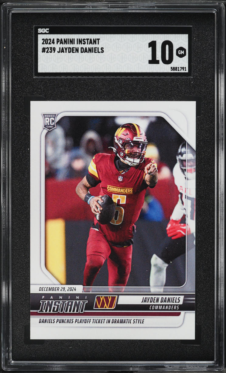 2024 Panini Instant Jayden Daniels ROOKIE #239 SGC 10 GEM MINT