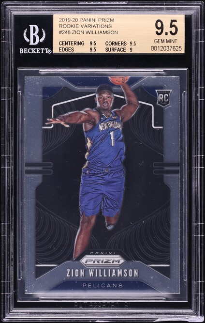 その他 BGS 9.5 PANINI PRIZM ZION WILLIAMSON RC 2019 Hoops Rookie Special Zion Williamson ROOKIE RC #1 BGS 9.5 GEM