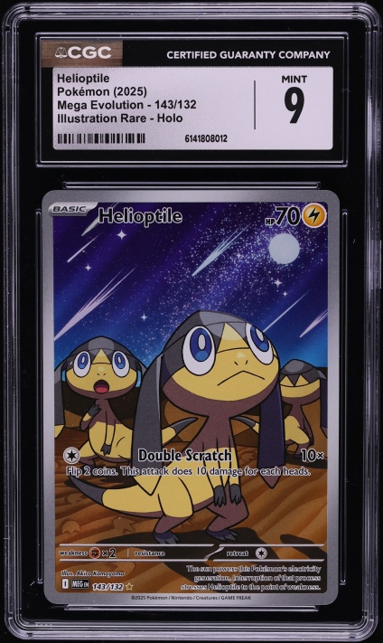 2025 Pokemon Mega Evolution IR Helioptile #143 CGC 9 MINT