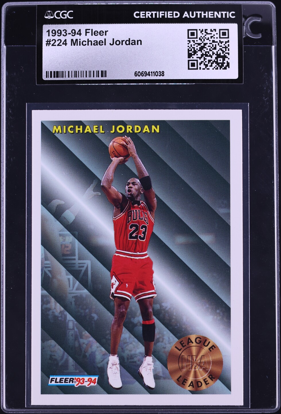 1993 Fleer Basketball Michael Jordan #224 CGC AUTH