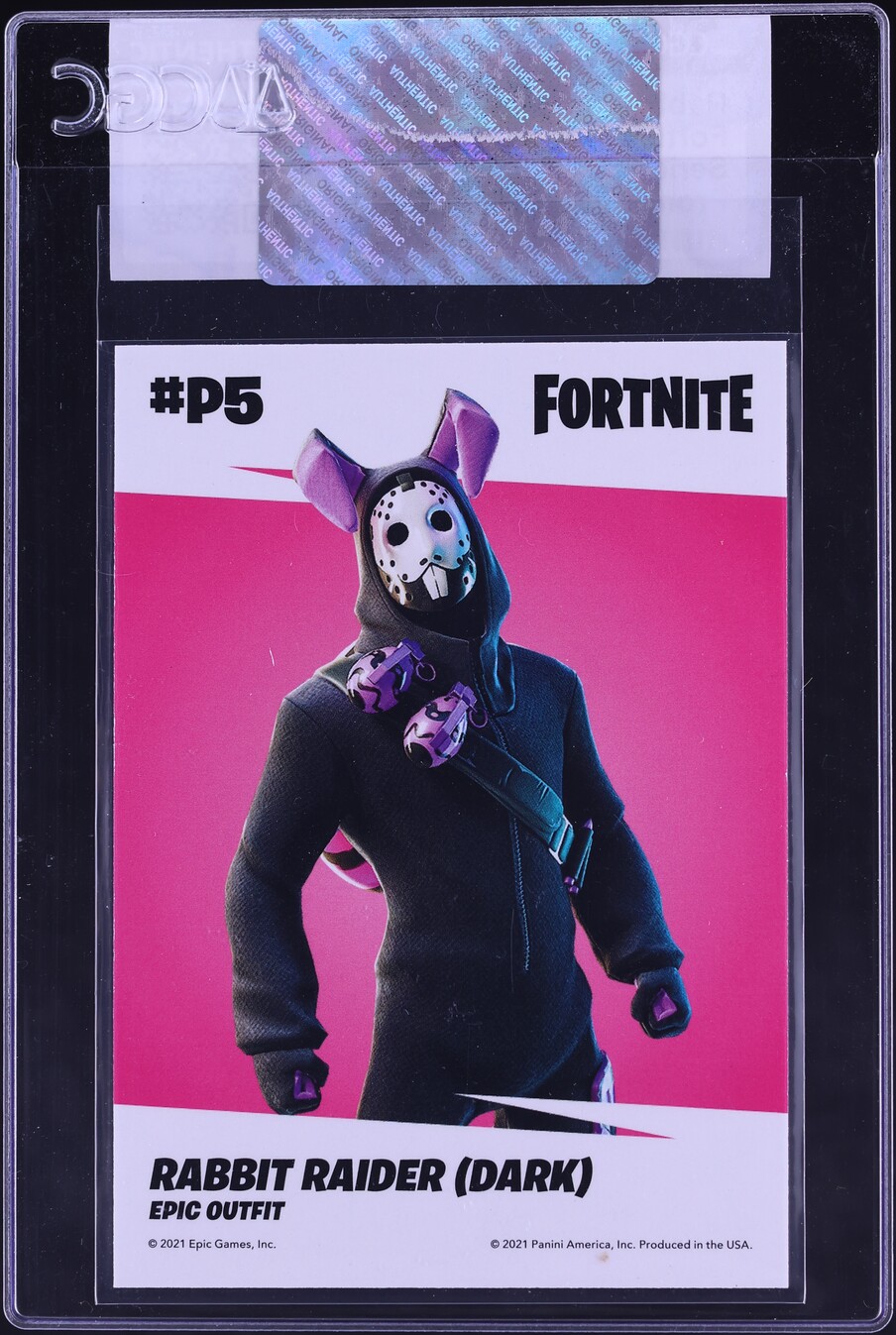 2022 Fortnite Series 3 Cracked Ice Rabbit Raider Dark #P5 CGC AUTH on ...