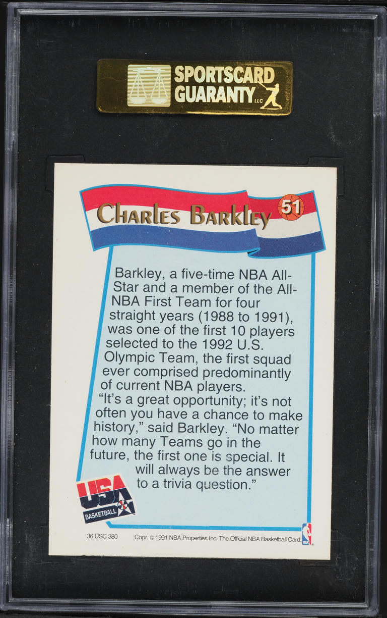 1991 Hoops USA Charles Barkley #575 SGC 8.5 NM-MT+