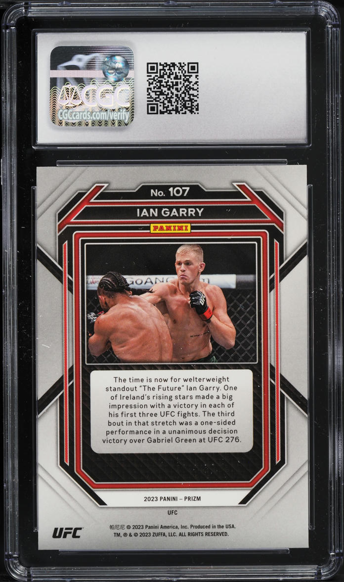 2023 Panini Prizm UFC Ian Garry #107 CGC 10 GEM MINT