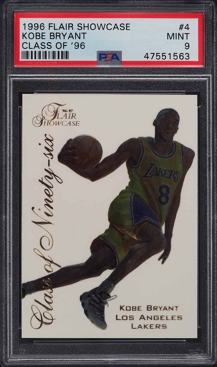 1996 Flair Showcase Class Of '96 Kobe Bryant ROOKIE #4 PSA 9 MINT