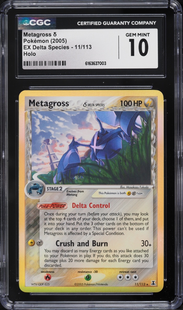 2005 Pokemon EX Delta Species Holo Metagross #11 CGC 10 GEM MINT