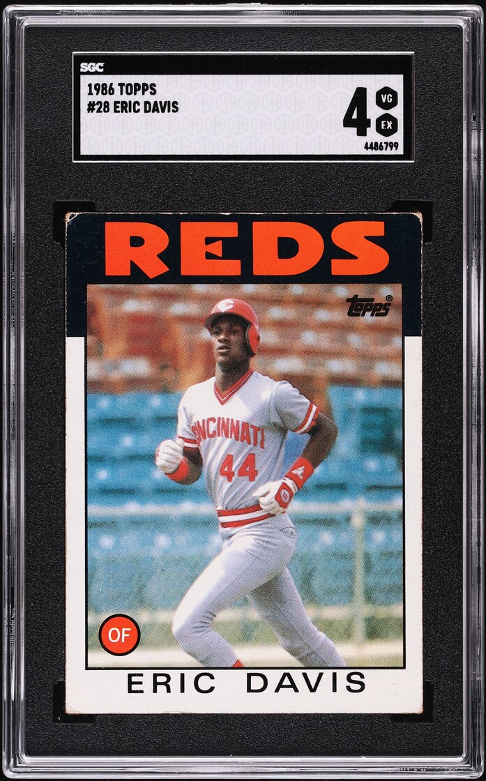1986 Topps Eric Davis #28 SGC 4 VGEX