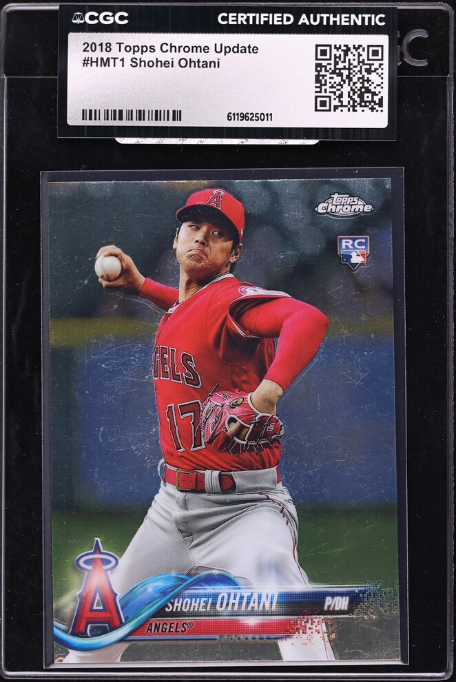 2018 Topps Chrome Update Shohei Ohtani ROOKIE #HMT1 CGC AUTH