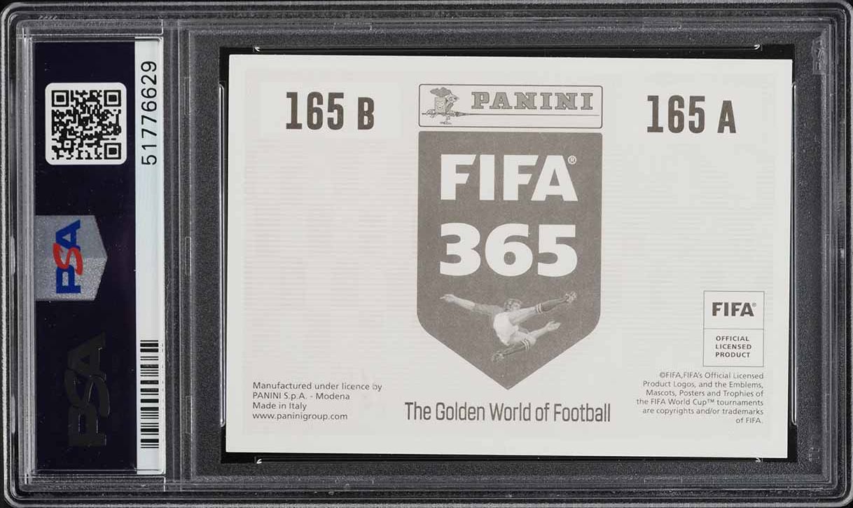 2019 Panini FIFA 365 Gray Back Kingsley Coman & Alphonso Davies #165 PSA 9 MINT