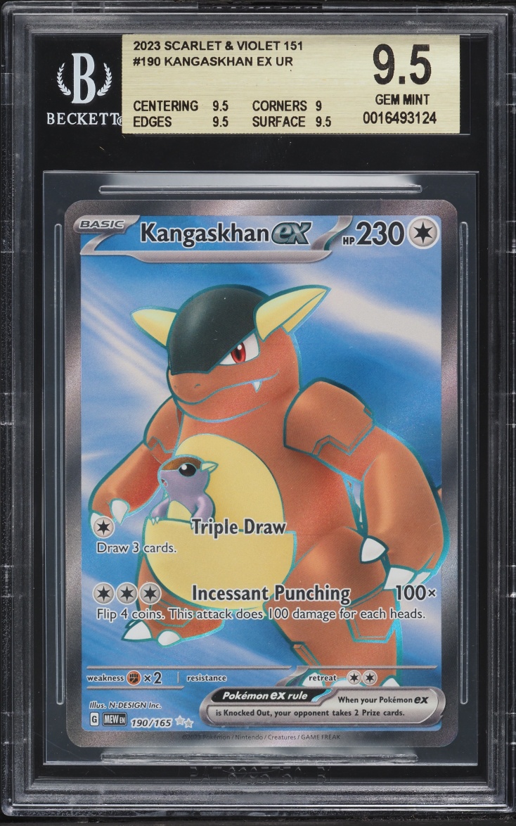 2023 Pokemon Scarlet & Violet 151 Full Art Kangaskhan ex #190 BGS 9.5 GEM MINT