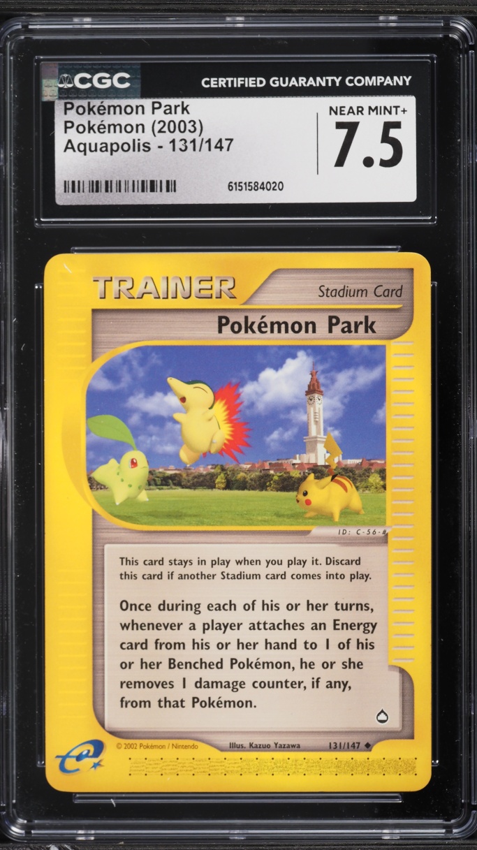 2003 Pokemon Aquapolis Pokemon Park #131 CGC 7.5 NRMT+