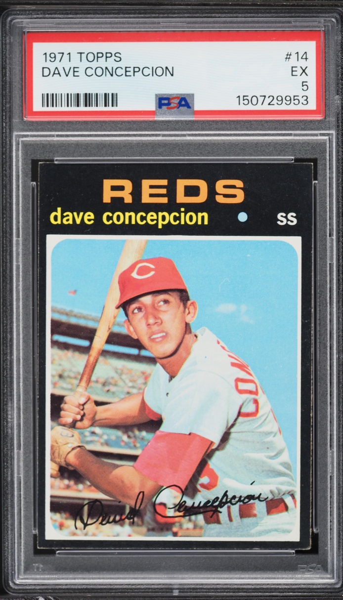 1971 Topps Dave Concepcion ROOKIE #14 PSA 5 EX