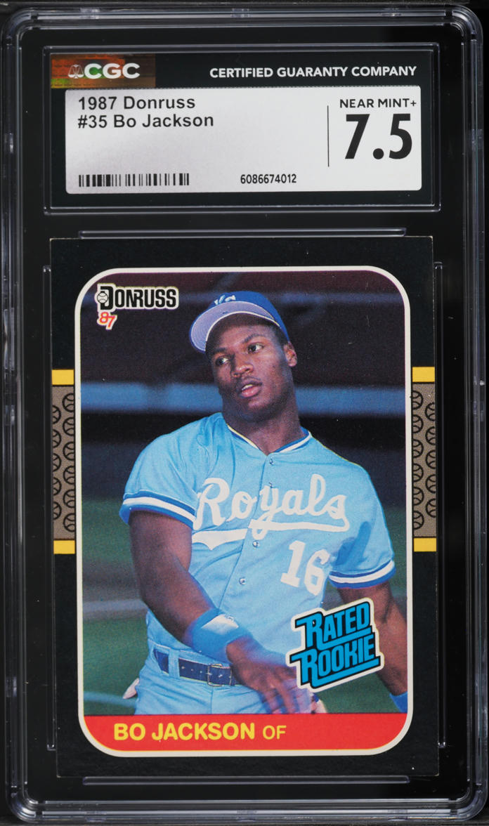 1987 Donruss Bo Jackson ROOKIE #35 CGC 7.5 NRMT+