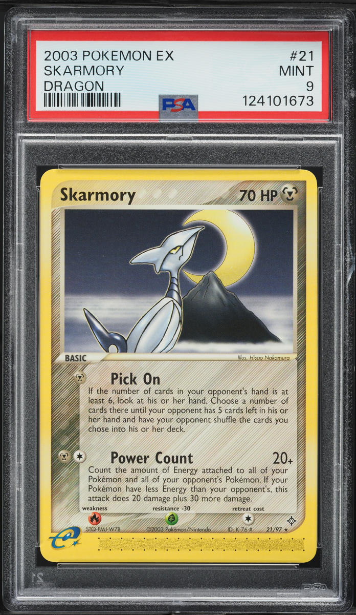 2003 Pokemon EX Dragon Skarmory #21 PSA 9 MINT