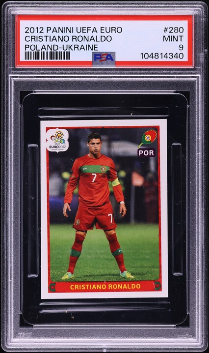 その他 2012 PANINI UEFA CRISTIANO RONALDO PSA10 2012 UEFA EURO Poland-Ukraine Panini Sticker #280 CRISTIANO