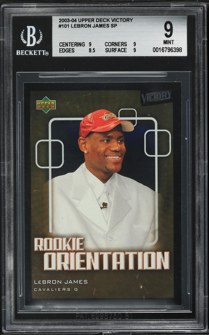 2003 Upper Deck Victory LeBron James SP ROOKIE #101 BGS 9 MINT