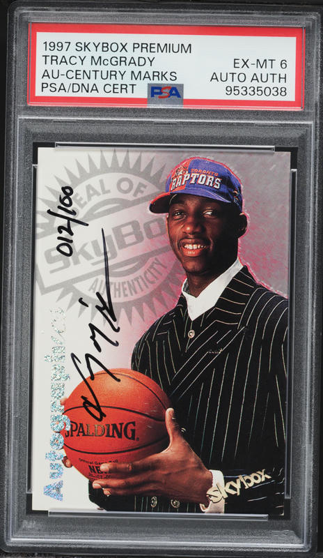 1997 Bowman's Best Picks Refractor Tracy McGrady ROOKIE #BP4 PSA