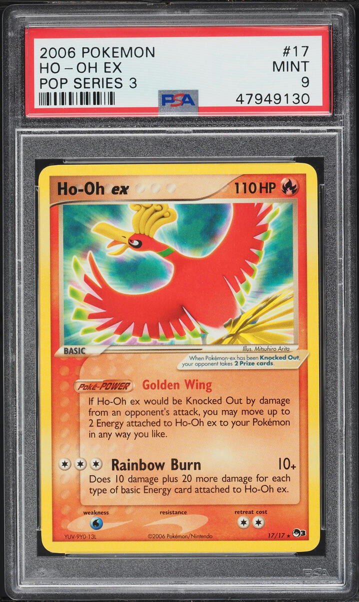 2006 Pokemon Pop Series 3 Ho-Oh ex #17 PSA 9 MINT