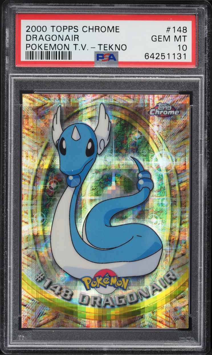 2000 Topps Chrome Pokemon Series 2 Tekno Dragonair #148 PSA 10 GEM MINT