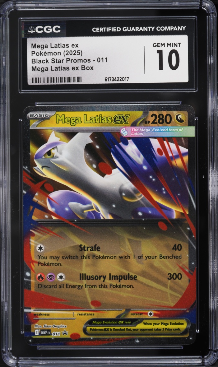 2025 Pokemon Mega Evolution Promo Box Mega Latias Ex #011 CGC 10 GEM MINT