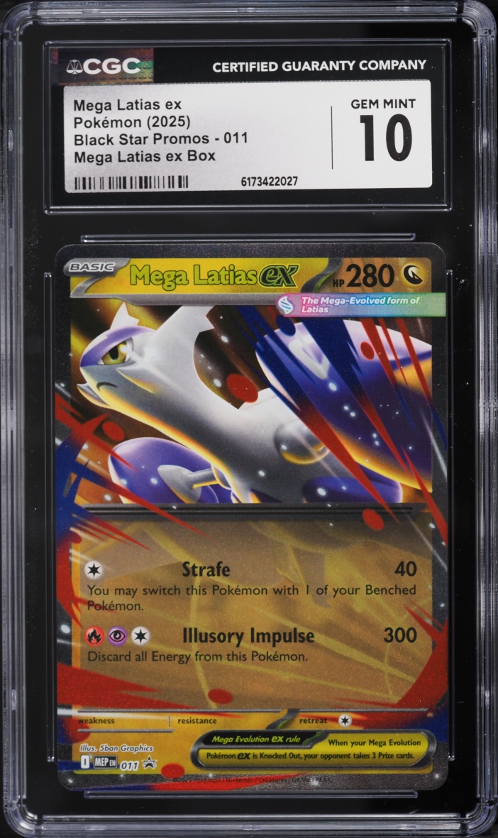 2025 Pokemon Mega Evolution Promo Box Mega Latias Ex #011 CGC 10 GEM MINT