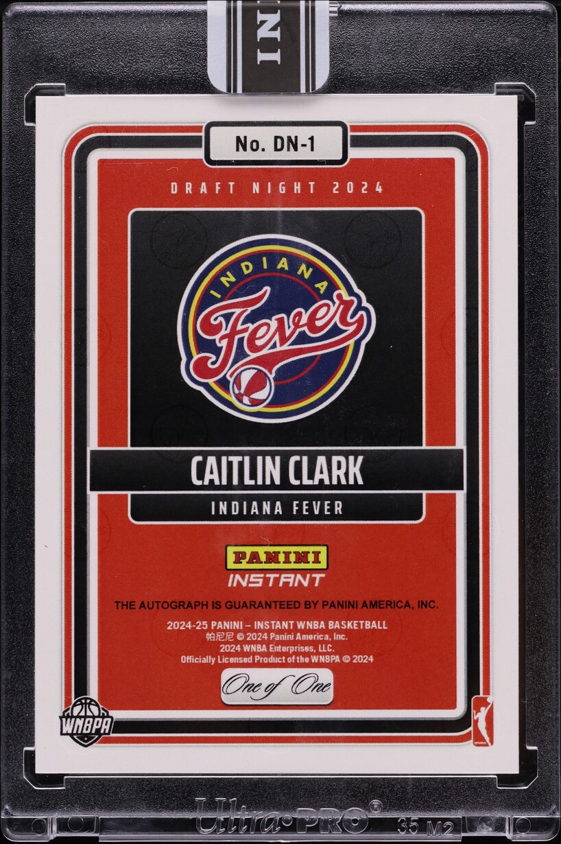 2024 Panini Instant WNBA Draft Blue Viper Caitlin Clark ROOKIE AUTO 1/1 CGC AUTH