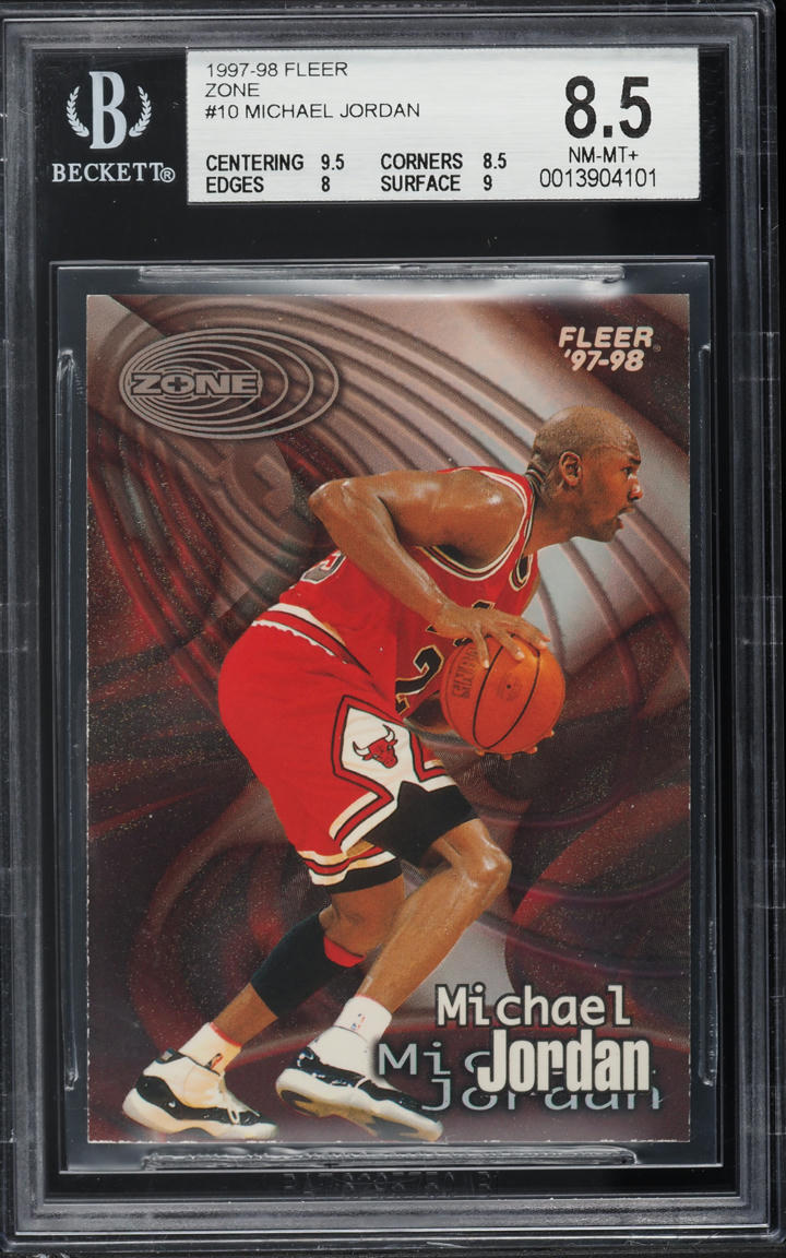 1997 Fleer Zone Michael Jordan #10 BGS 8.5 NM-MT+
