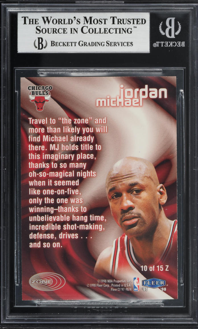 1997 Fleer Zone Michael Jordan #10 BGS 8.5 NM-MT+