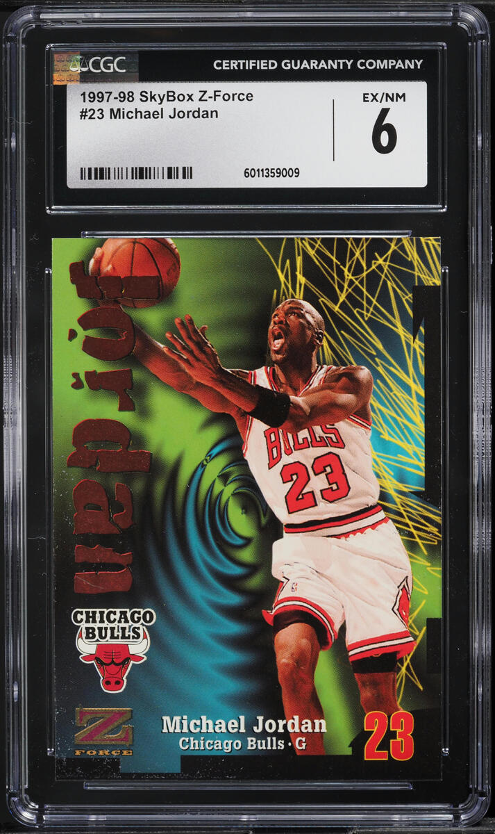 1997 Skybox Z-Force Michael Jordan #23 CGC 6 EXMT